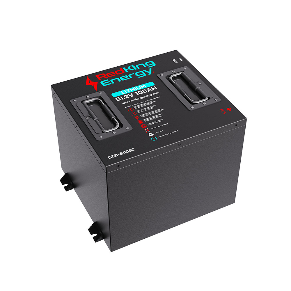 GCB-51105C RedKing Energy LiFePO4 Golf Cart Battery 51.2V105AH Cube