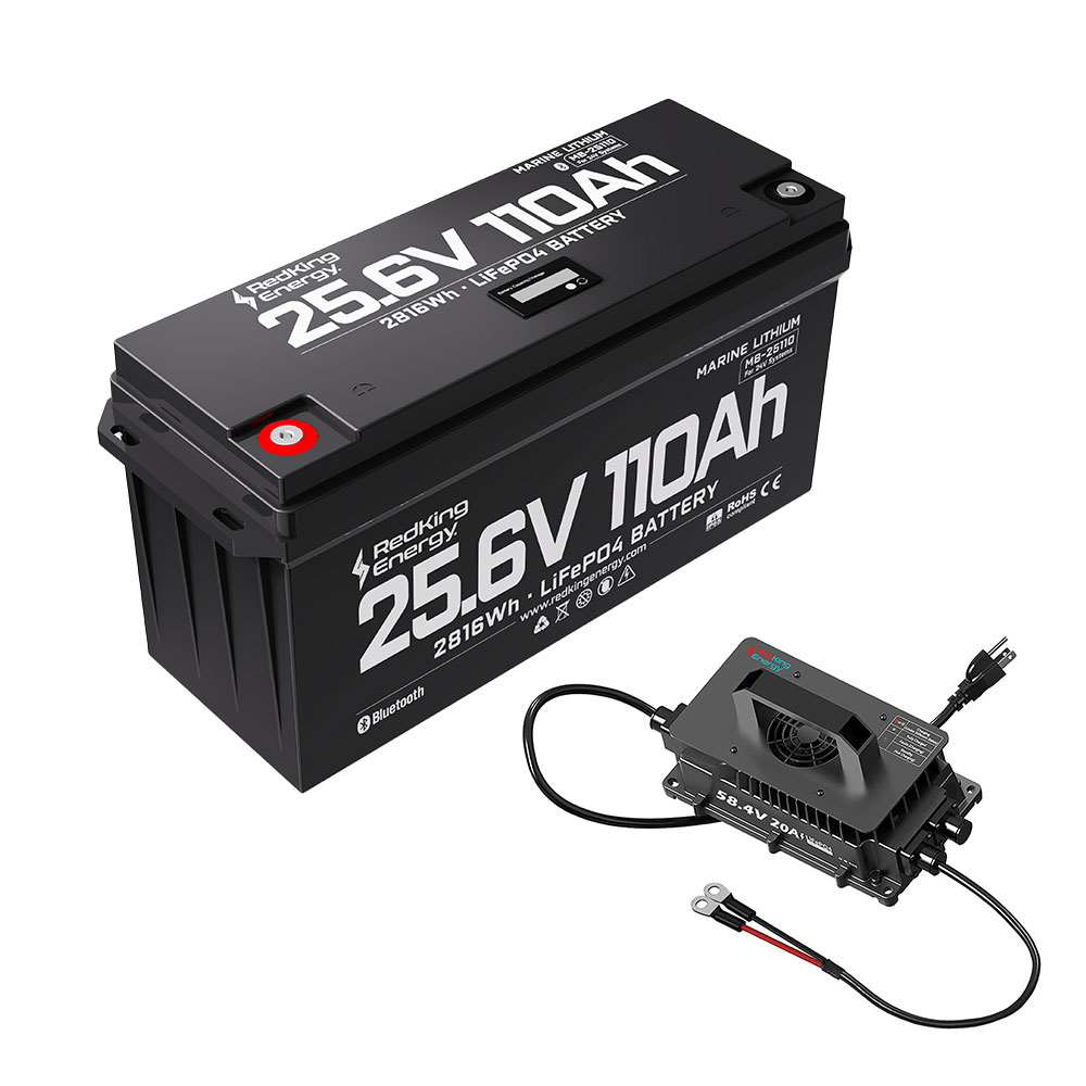 RedKing Energy Lithium Marine Battery Kit 25.6V110AH