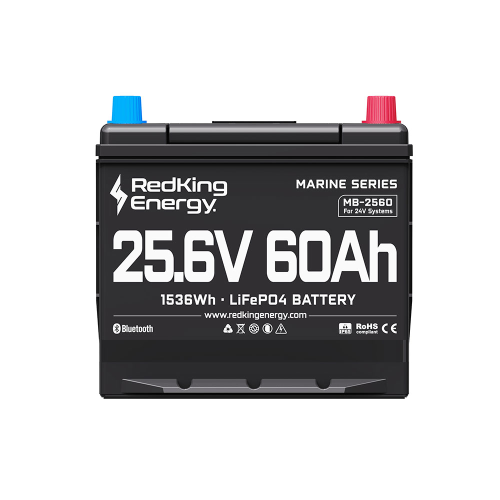 MB-2560 RedKing Energy LiFePO4 Marine Battery 25.6V60AH