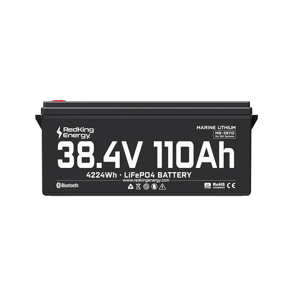 MB-38110 RedKing Energy LiFePO4 Marine Battery 38.4V110AH