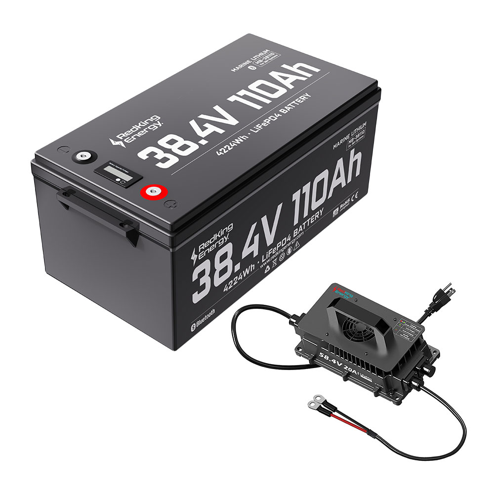 RedKing Energy Lithium Marine Battery Kit 38.4V110AH