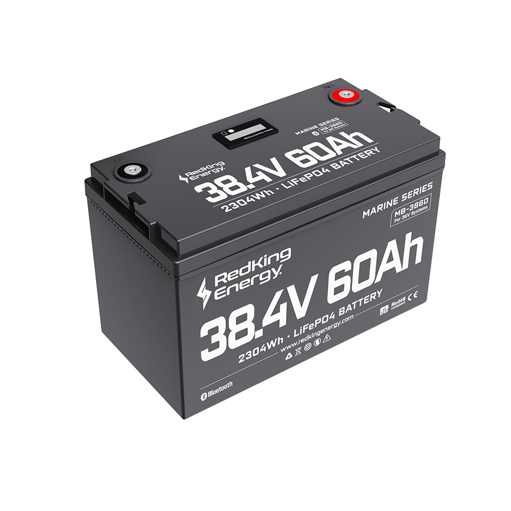 MB-3860 RedKing Energy LiFePO4 Marine Battery 38.4V60AH
